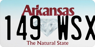 AR license plate 149WSX