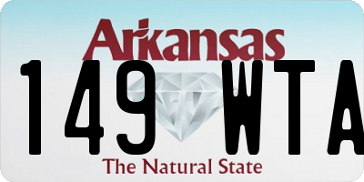 AR license plate 149WTA
