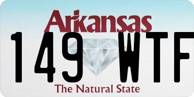 AR license plate 149WTF