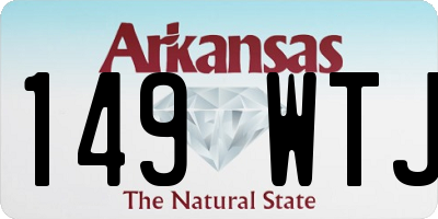 AR license plate 149WTJ