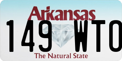AR license plate 149WTO