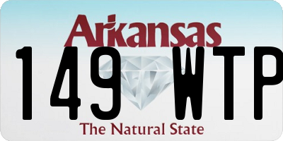 AR license plate 149WTP