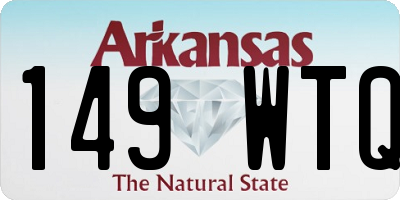 AR license plate 149WTQ