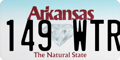 AR license plate 149WTR