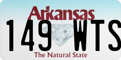 AR license plate 149WTS
