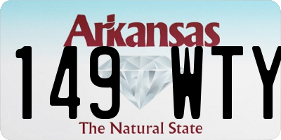 AR license plate 149WTY
