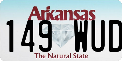 AR license plate 149WUD
