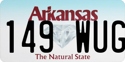 AR license plate 149WUG