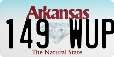 AR license plate 149WUP