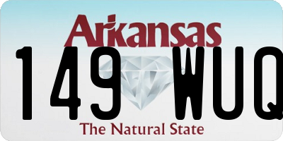 AR license plate 149WUQ