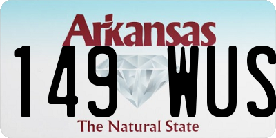 AR license plate 149WUS