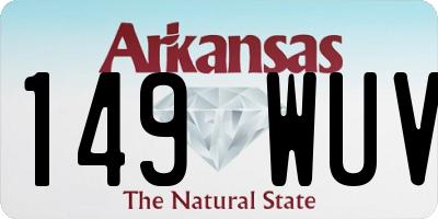 AR license plate 149WUV