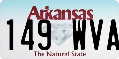 AR license plate 149WVA