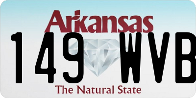 AR license plate 149WVB