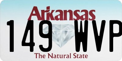 AR license plate 149WVP