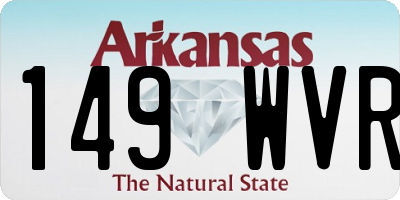 AR license plate 149WVR