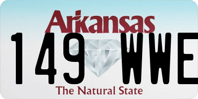 AR license plate 149WWE