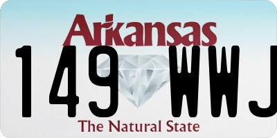 AR license plate 149WWJ