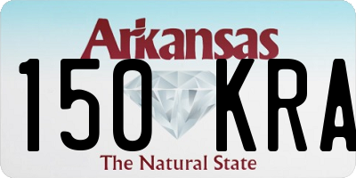 AR license plate 150KRA
