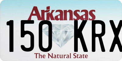 AR license plate 150KRX