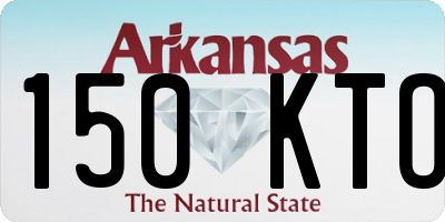 AR license plate 150KTO