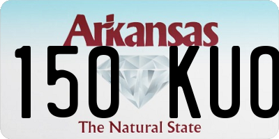 AR license plate 150KUO