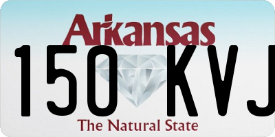 AR license plate 150KVJ
