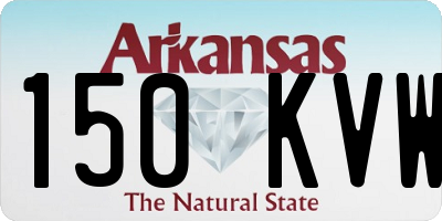 AR license plate 150KVW
