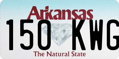 AR license plate 150KWG