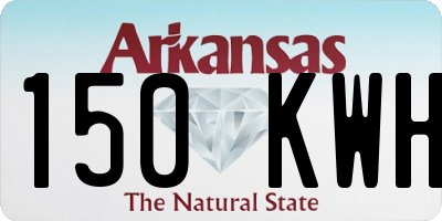 AR license plate 150KWH