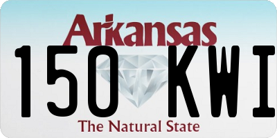 AR license plate 150KWI