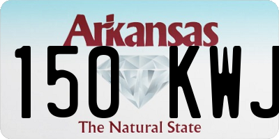 AR license plate 150KWJ