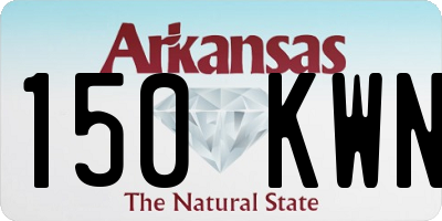 AR license plate 150KWN
