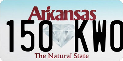 AR license plate 150KWO