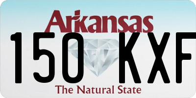 AR license plate 150KXF
