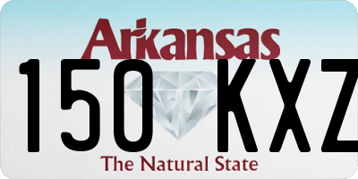 AR license plate 150KXZ