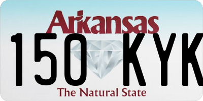 AR license plate 150KYK