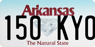 AR license plate 150KYO