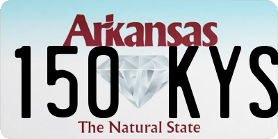 AR license plate 150KYS
