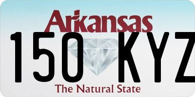 AR license plate 150KYZ