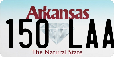 AR license plate 150LAA
