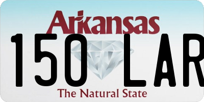 AR license plate 150LAR