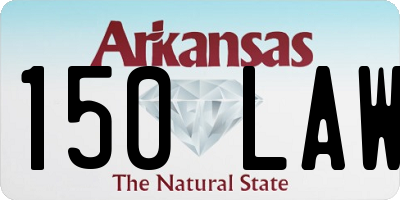AR license plate 150LAW