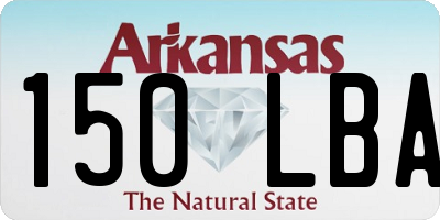 AR license plate 150LBA