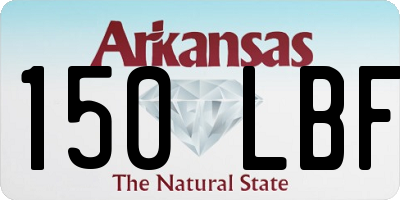 AR license plate 150LBF