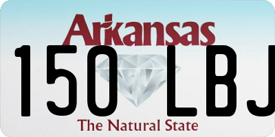 AR license plate 150LBJ