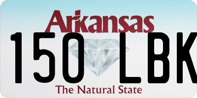 AR license plate 150LBK