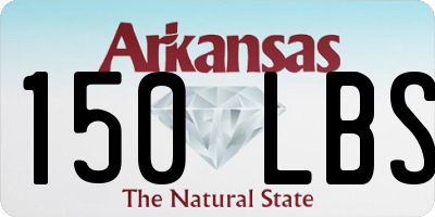 AR license plate 150LBS