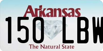 AR license plate 150LBW