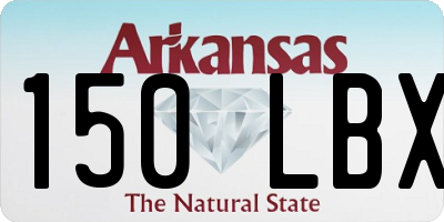 AR license plate 150LBX